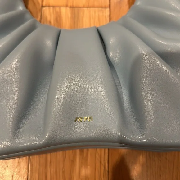 JW PEI Powder Blue Ruched Shoulder Bag - Picture 2 of 7